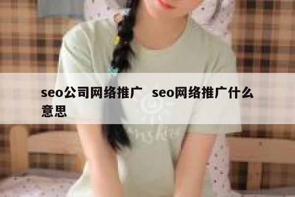 seo公司网络推广  seo网络推广什么意思
