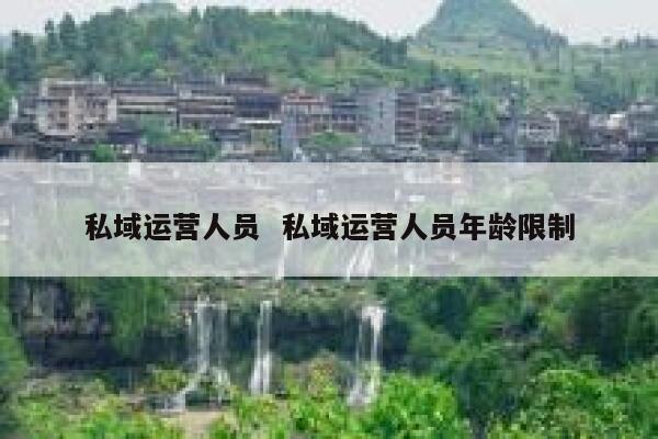 私域运营人员  私域运营人员年龄限制