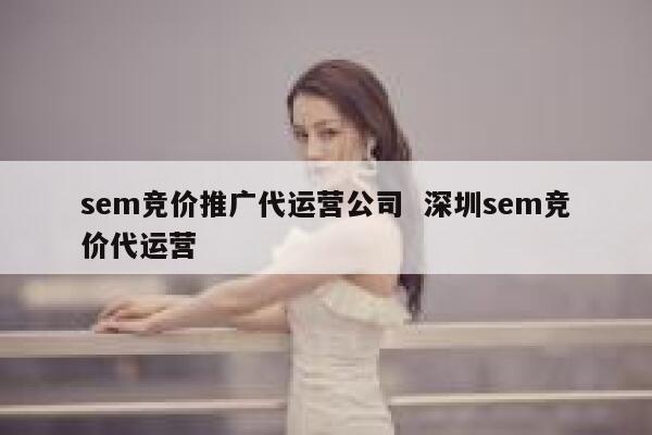 sem竞价推广代运营公司  深圳sem竞价代运营