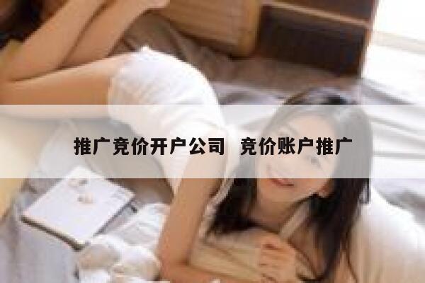 推广竞价开户公司  竞价账户推广
