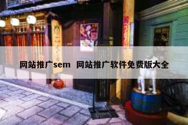 网站推广sem  网站推广软件免费版大全