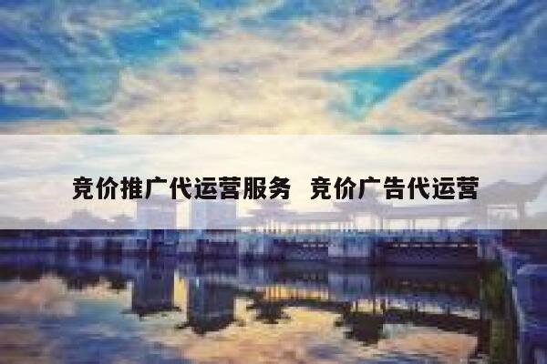 竞价推广代运营服务  竞价广告代运营 第1张