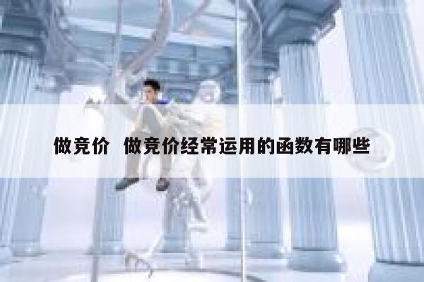 做竞价  做竞价经常运用的函数有哪些