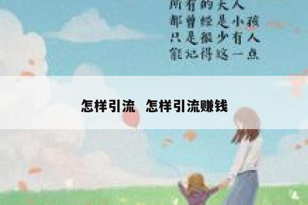 怎样引流  怎样引流赚钱