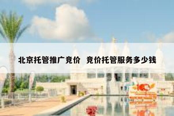 北京托管推广竞价  竞价托管服务多少钱