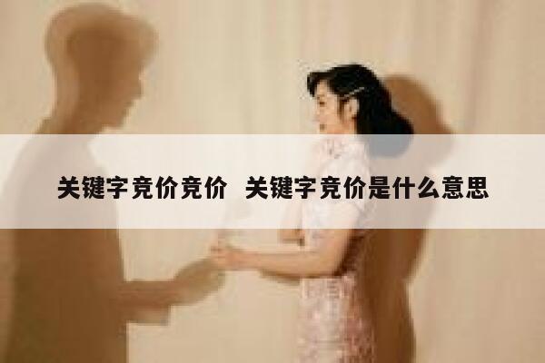 关键字竞价竞价  关键字竞价是什么意思