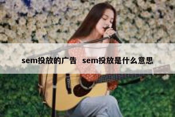sem投放的广告 sem投放是什么意思