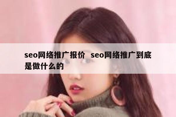 seo网络推广报价  seo网络推广到底是做什么的