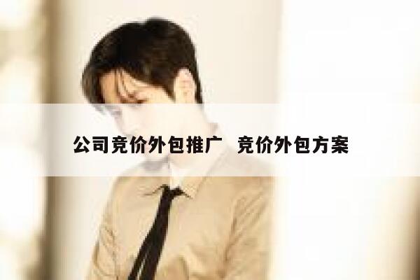 公司竞价外包推广  竞价外包方案