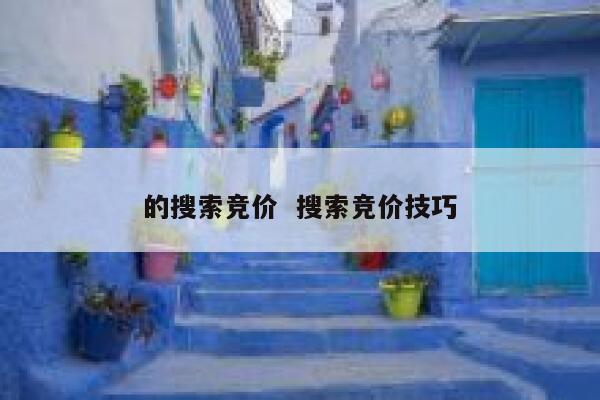 的搜索竞价  搜索竞价技巧