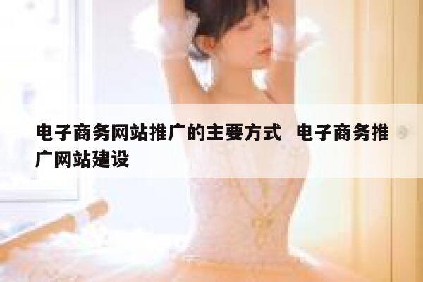 电子商务网站推广的主要方式  电子商务推广网站建设