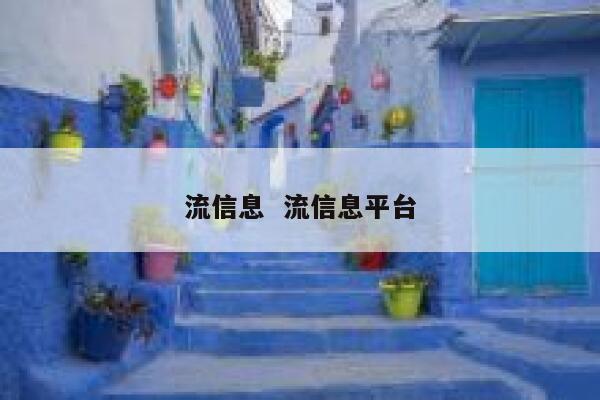 流信息  流信息平台