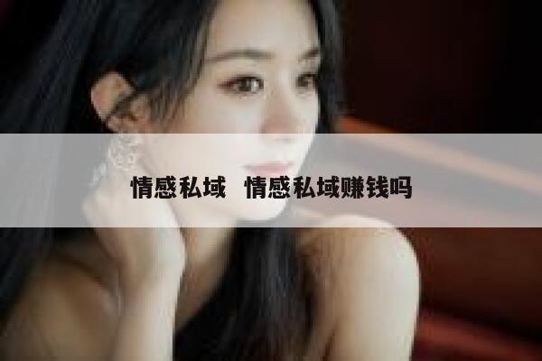 情感私域  情感私域赚钱吗