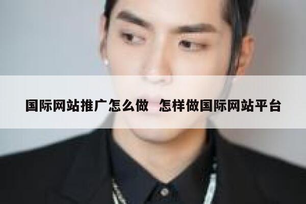 国际网站推广怎么做  怎样做国际网站平台