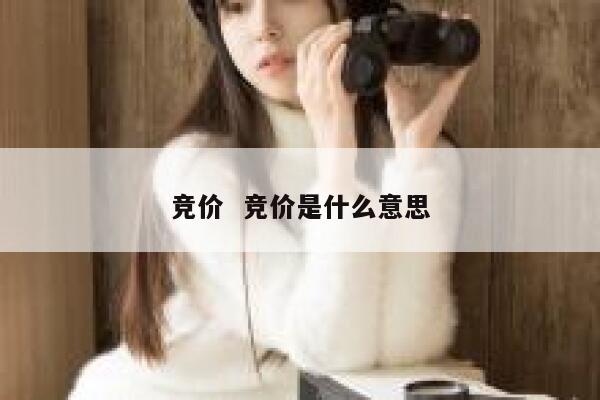 竞价  竞价是什么意思