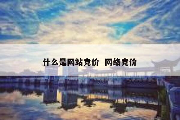 什么是网站竞价  网络竞价