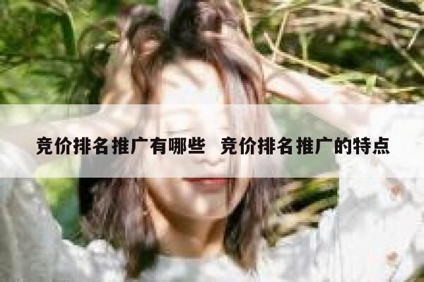竞价排名推广有哪些  竞价排名推广的特点