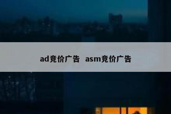 ad竞价广告  asm竞价广告