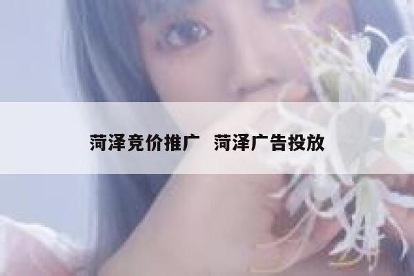 菏泽竞价推广  菏泽广告投放