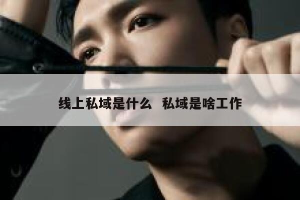 线上私域是什么  私域是啥工作