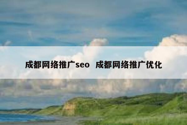 成都网络推广seo  成都网络推广优化