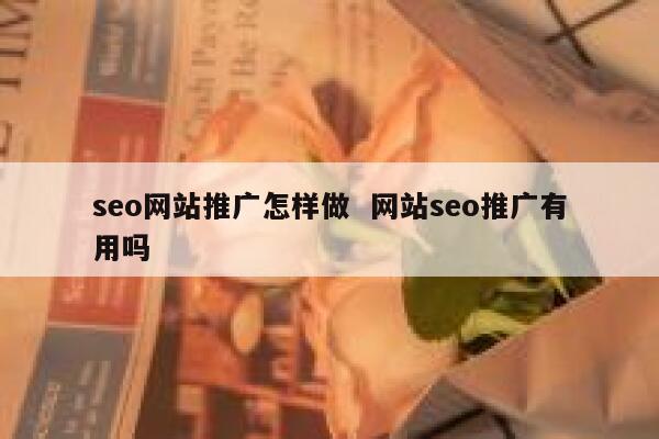 seo网站推广怎样做  网站seo推广有用吗