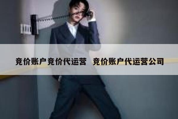 竞价账户竞价代运营  竞价账户代运营公司