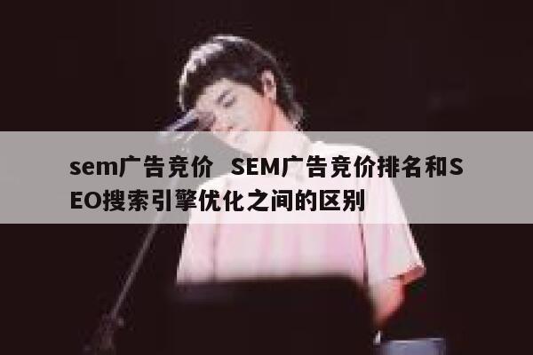sem广告竞价  SEM广告竞价排名和SEO搜索引擎优化之间的区别
