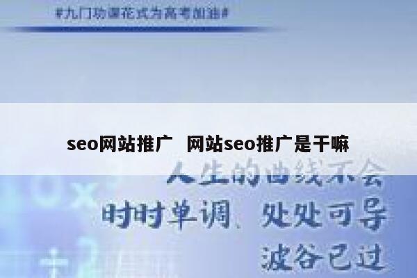 seo网站推广  网站seo推广是干嘛