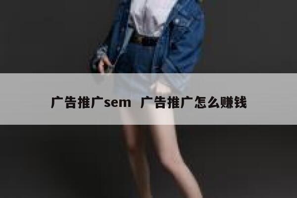 广告推广sem  广告推广怎么赚钱