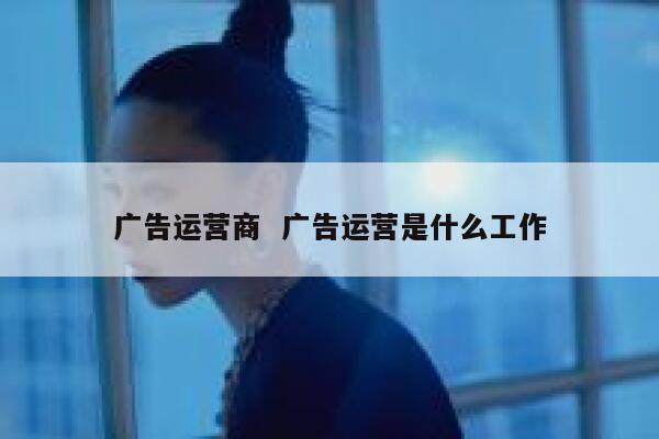 广告运营商  广告运营是什么工作