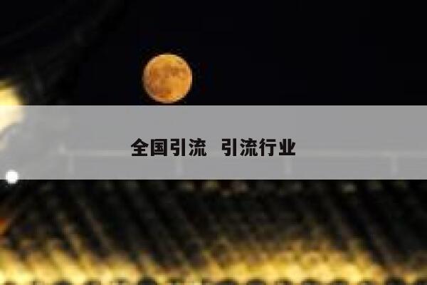 全国引流  引流行业