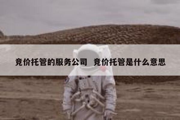 竞价托管的服务公司  竞价托管是什么意思