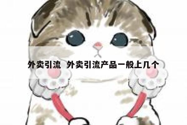 外卖引流  外卖引流产品一般上几个