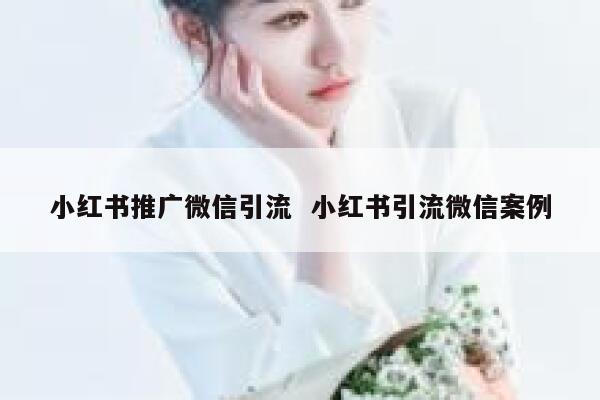 小红书推广微信引流  小红书引流微信案例