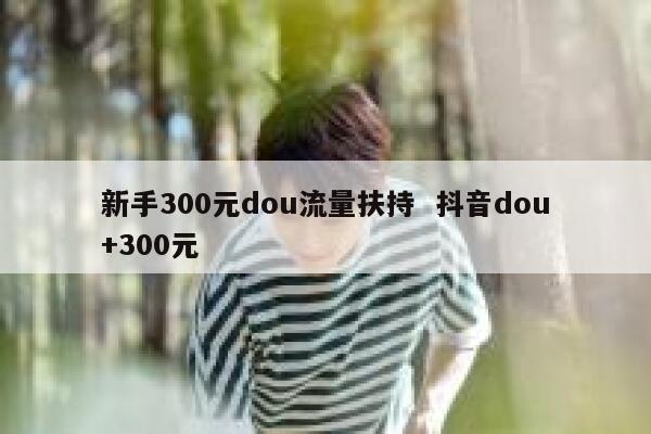 新手300元dou流量扶持  抖音dou+300元