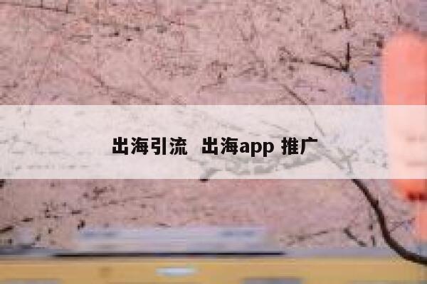 出海引流  出海app 推广