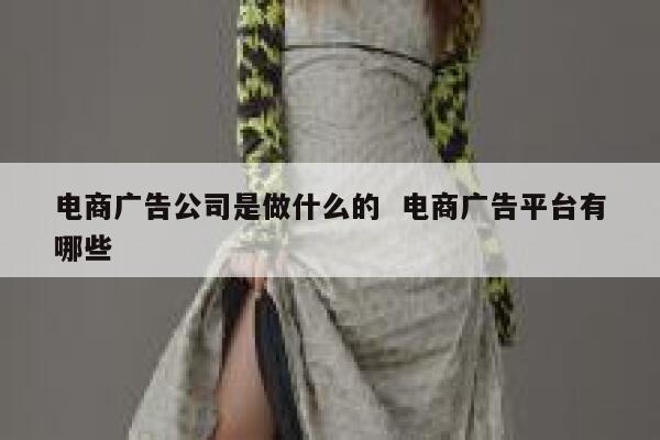 电商广告公司是做什么的  电商广告平台有哪些